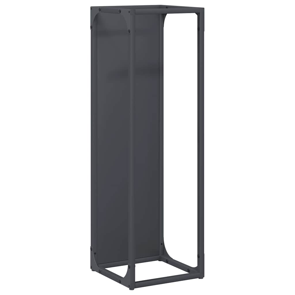Brandhoutrek 25x25x80 cm koudgewalst staal antracietkleurig