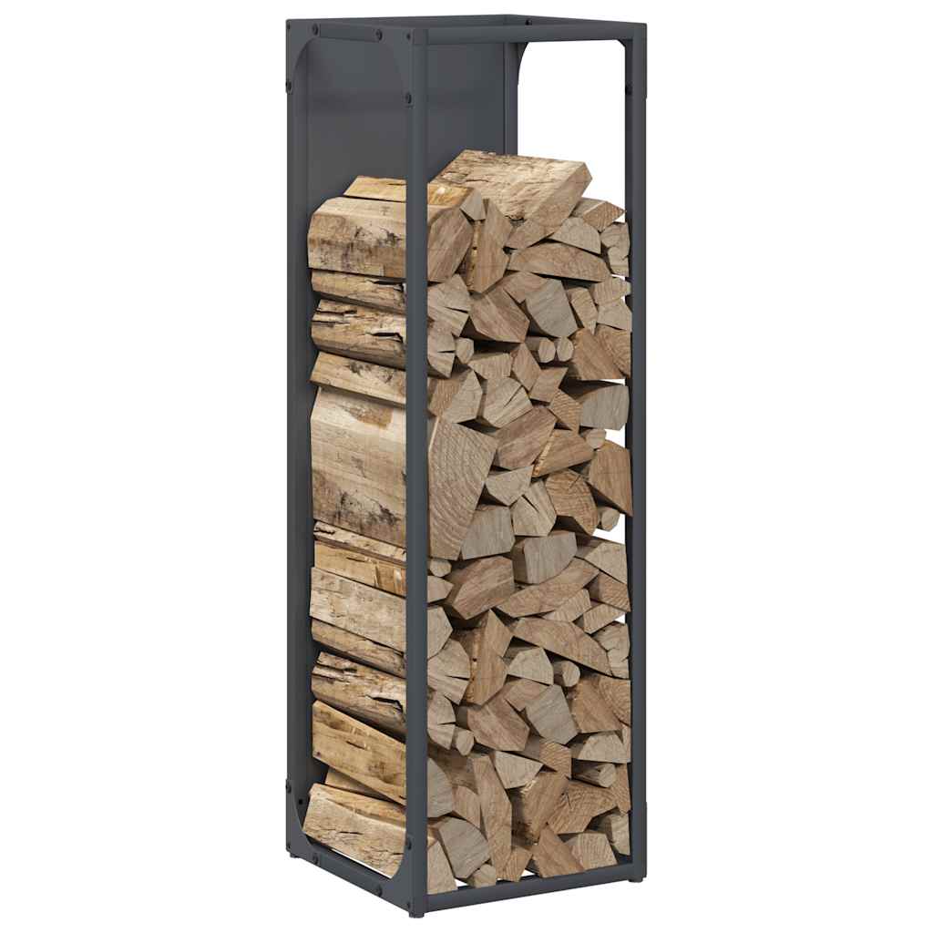 Brandhoutrek 25x25x80 cm koudgewalst staal antracietkleurig