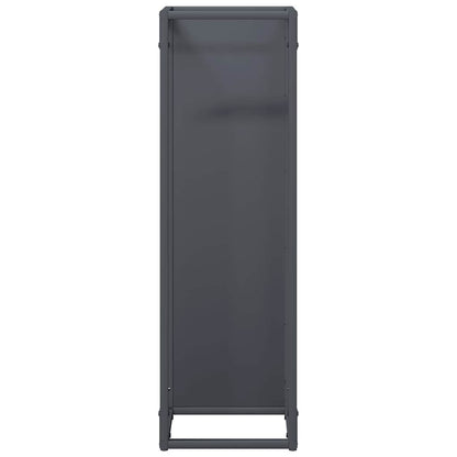 Brandhoutrek 25x25x80 cm koudgewalst staal antracietkleurig