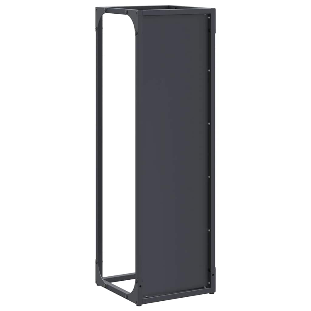 Brandhoutrek 25x25x80 cm koudgewalst staal antracietkleurig