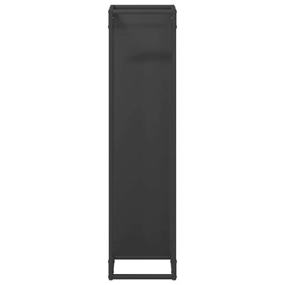 Brandhoutrek 25x25x100 cm koudgewalst staal zwart