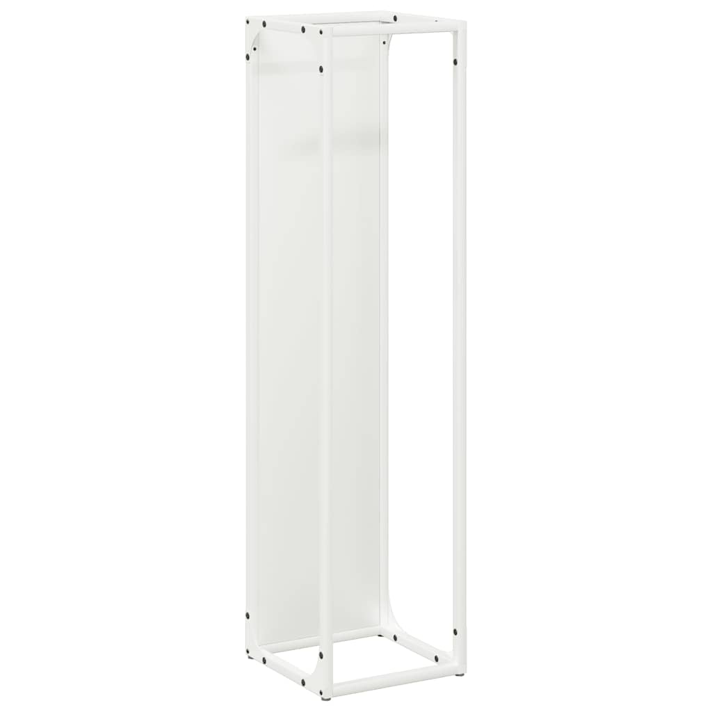Brandhoutrek 25x25x100 cm koudgewalst staal wit
