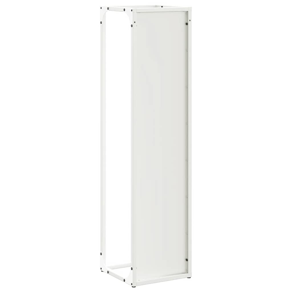 Brandhoutrek 25x25x100 cm koudgewalst staal wit