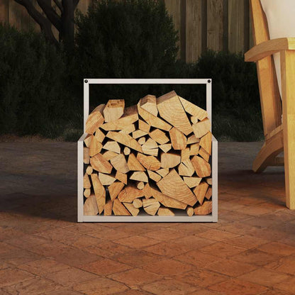 Brandhoutrek 40x40x40 cm koudgewalst staal wit