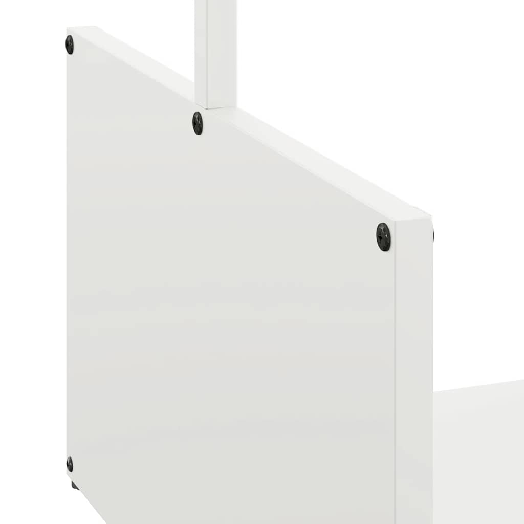 Brandhoutrek 40x40x40 cm koudgewalst staal wit