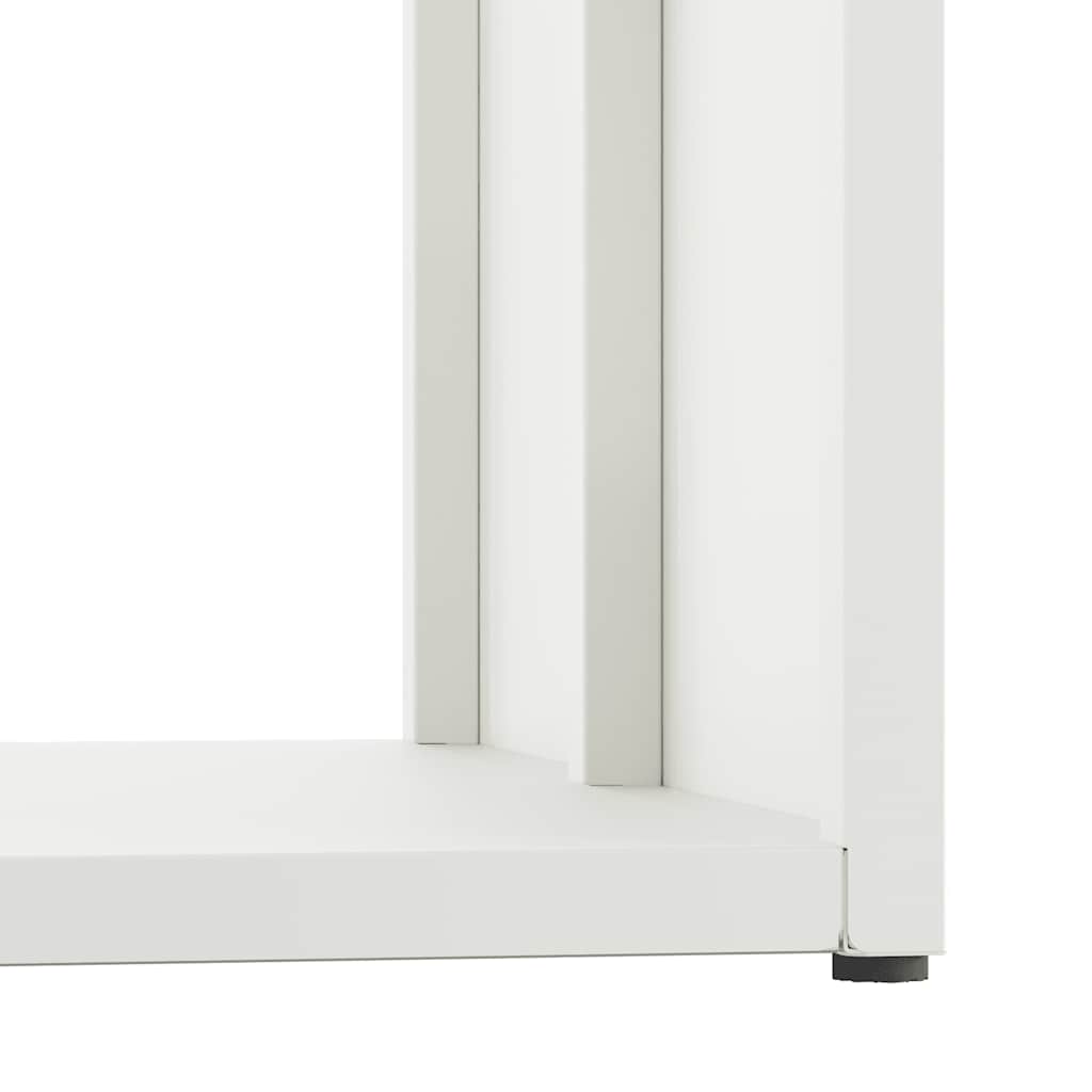 Brandhoutrek 40x40x40 cm koudgewalst staal wit