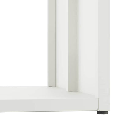 Brandhoutrek 40x40x40 cm koudgewalst staal wit
