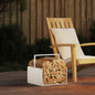 Brandhoutrek 40x40x40 cm koudgewalst staal wit