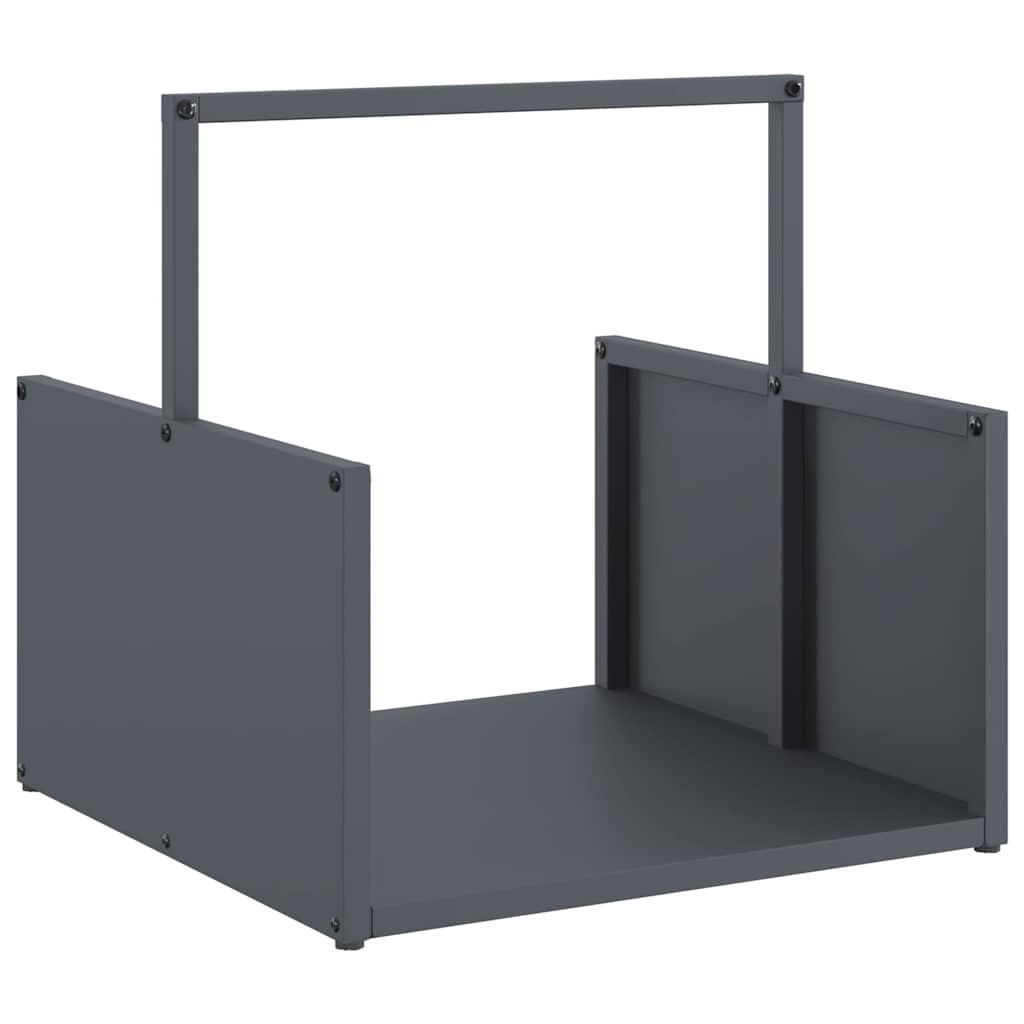 Brandhoutrek 40x40x40 cm koudgewalst staal antracietkleurig
