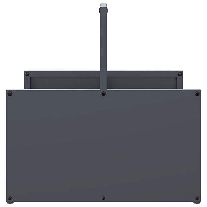 Brandhoutrek 40x40x40 cm koudgewalst staal antracietkleurig