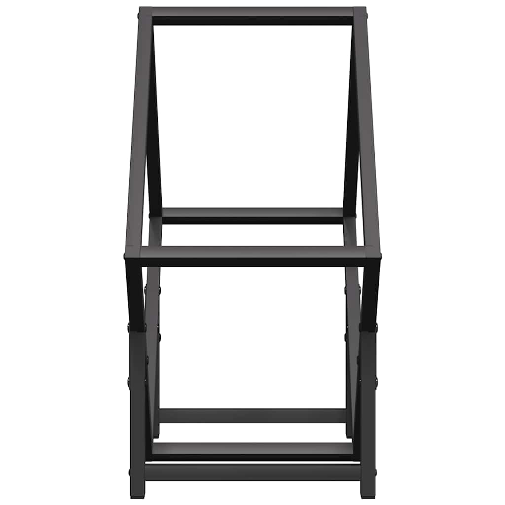 Brandhoutrek 50x25x50 cm koudgewalst staal zwart