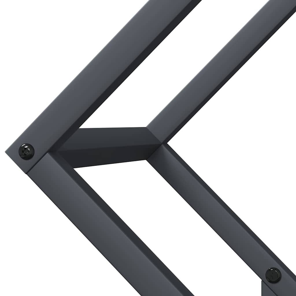 Brandhoutrek 50x25x50 cm koudgewalst staal antracietkleurig