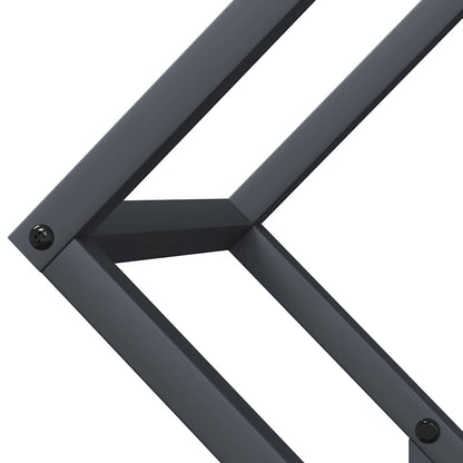 Brandhoutrek 50x25x50 cm koudgewalst staal antracietkleurig