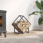 Brandhoutrek 50x25x50 cm koudgewalst staal antracietkleurig