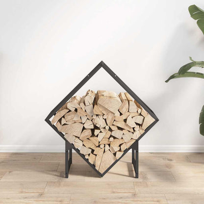 Brandhoutrek 60x25x60 cm koudgewalst staal zwart