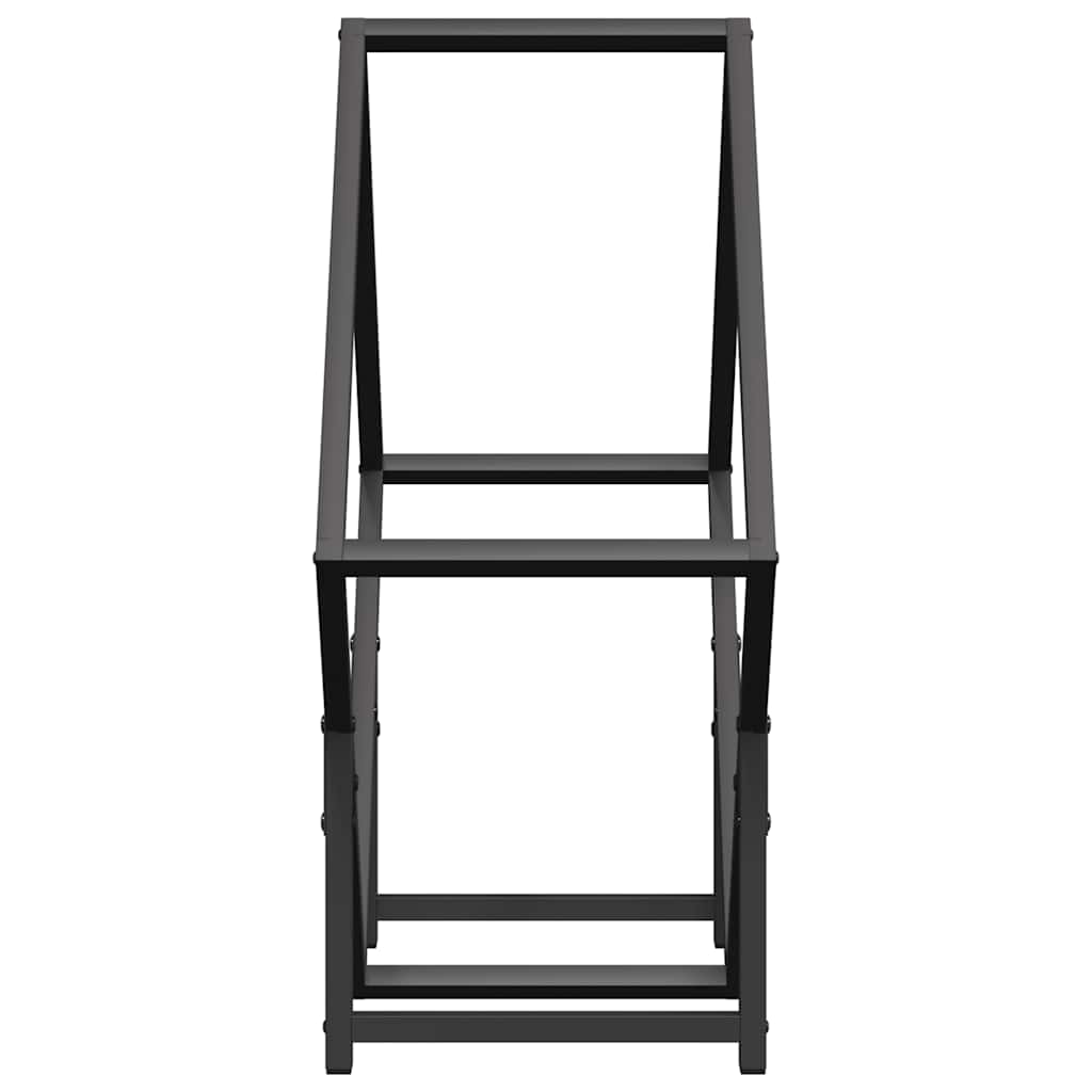 Brandhoutrek 60x25x60 cm koudgewalst staal zwart