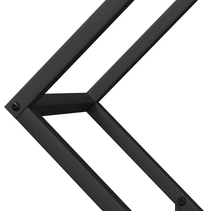 Brandhoutrek 60x25x60 cm koudgewalst staal zwart