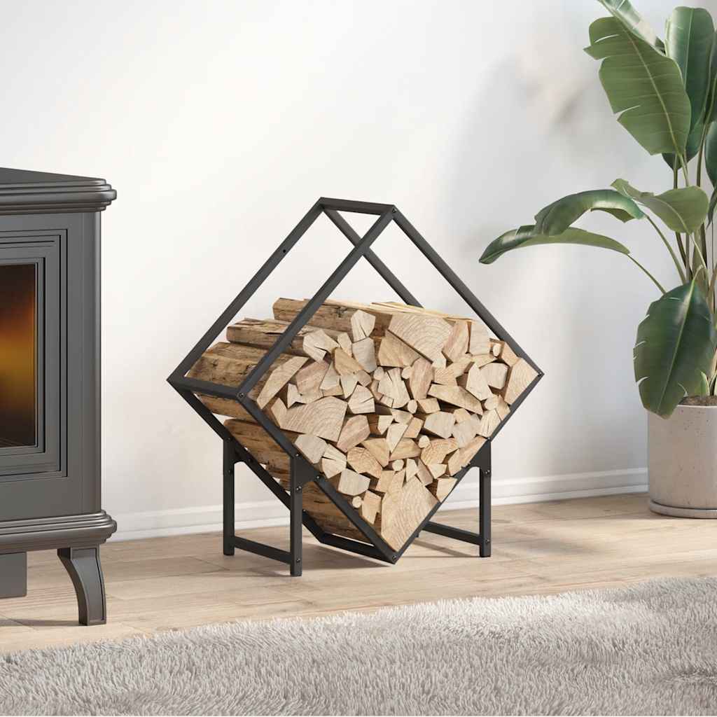 Brandhoutrek 60x25x60 cm koudgewalst staal zwart