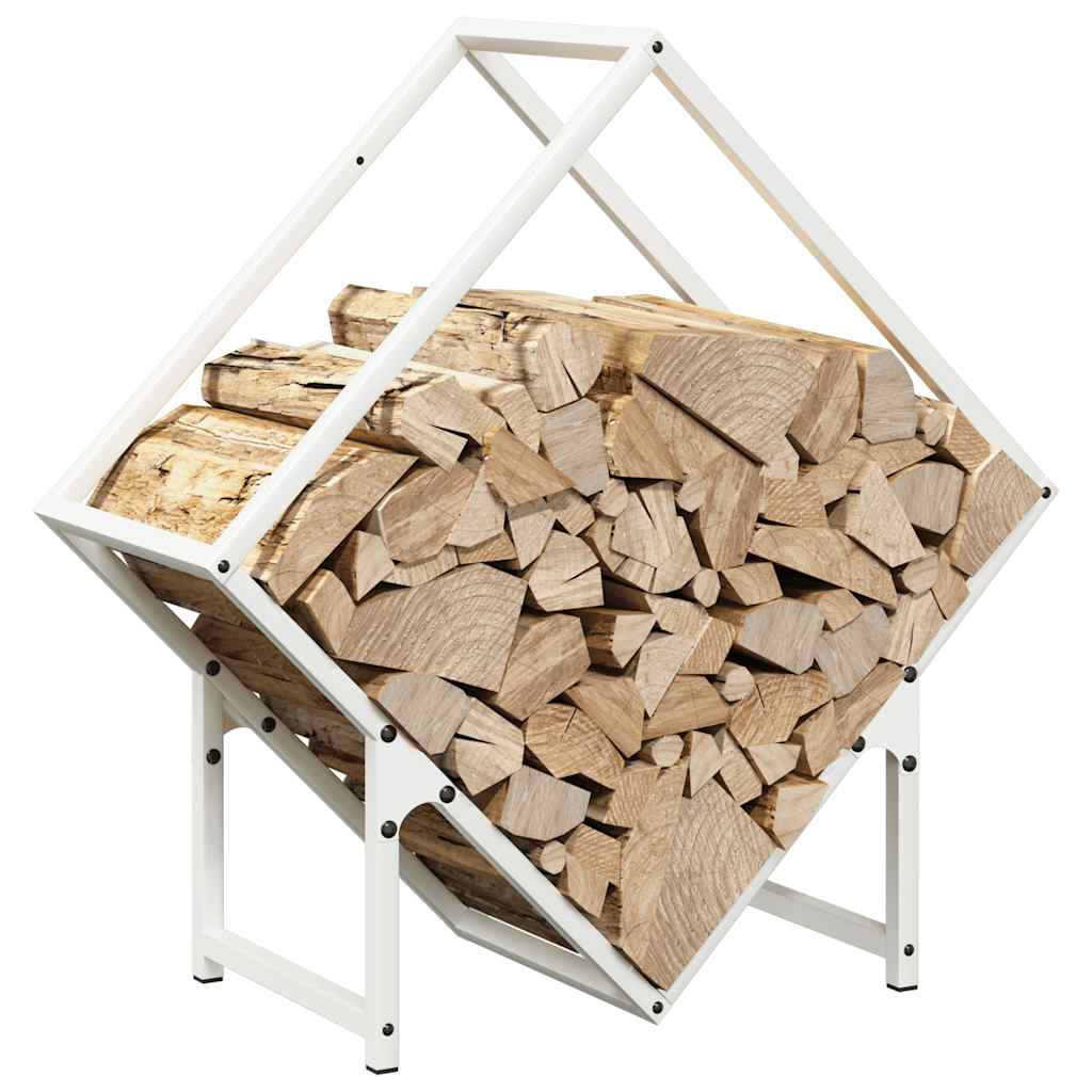 Brandhoutrek 60x25x60 cm koudgewalst staal wit