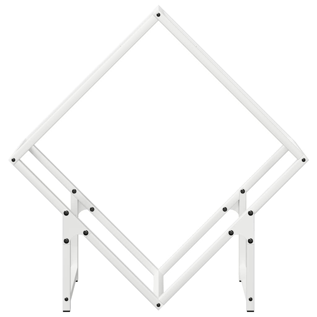 Brandhoutrek 60x25x60 cm koudgewalst staal wit