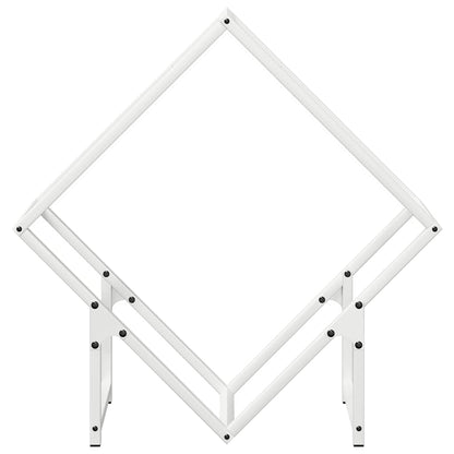 Brandhoutrek 60x25x60 cm koudgewalst staal wit