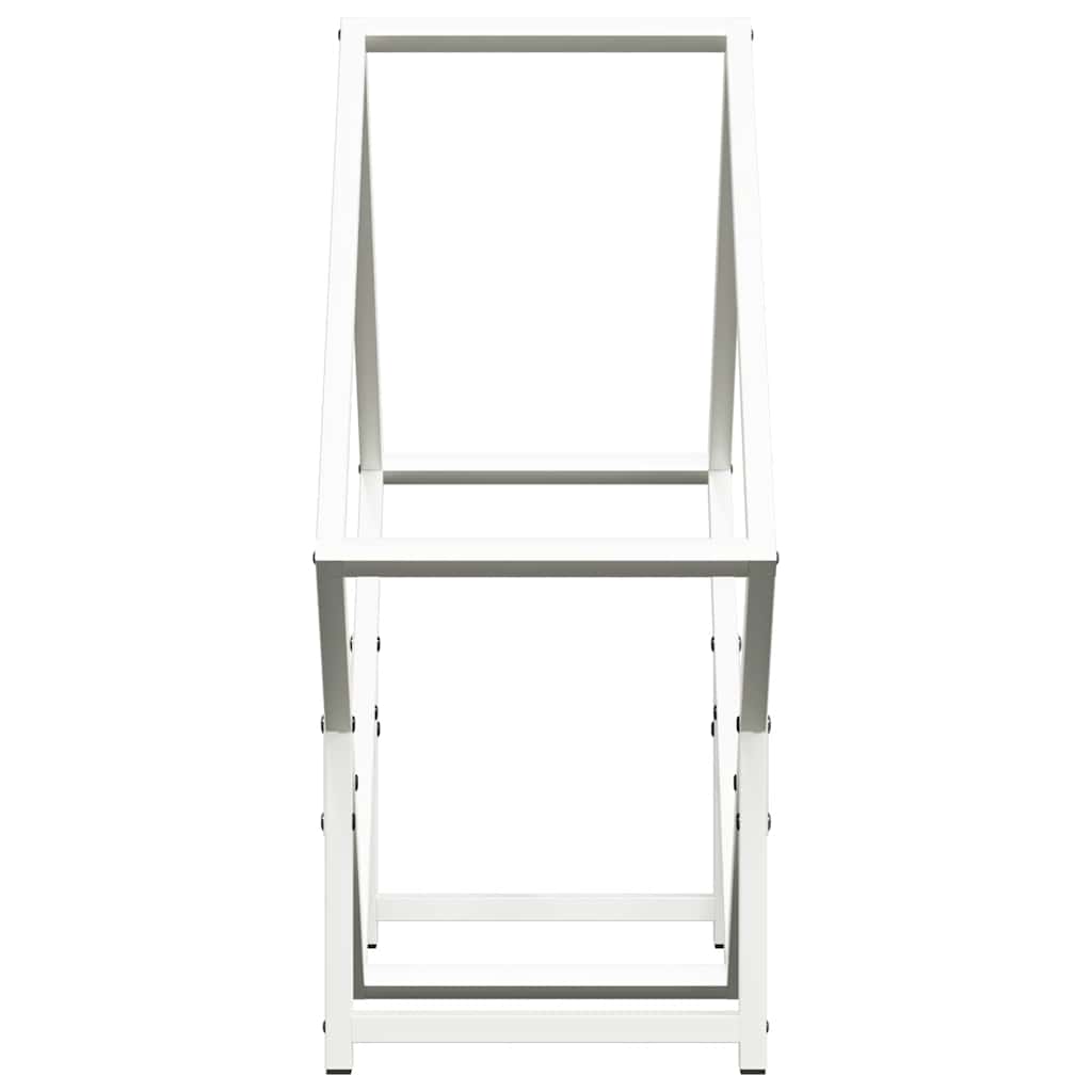 Brandhoutrek 60x25x60 cm koudgewalst staal wit