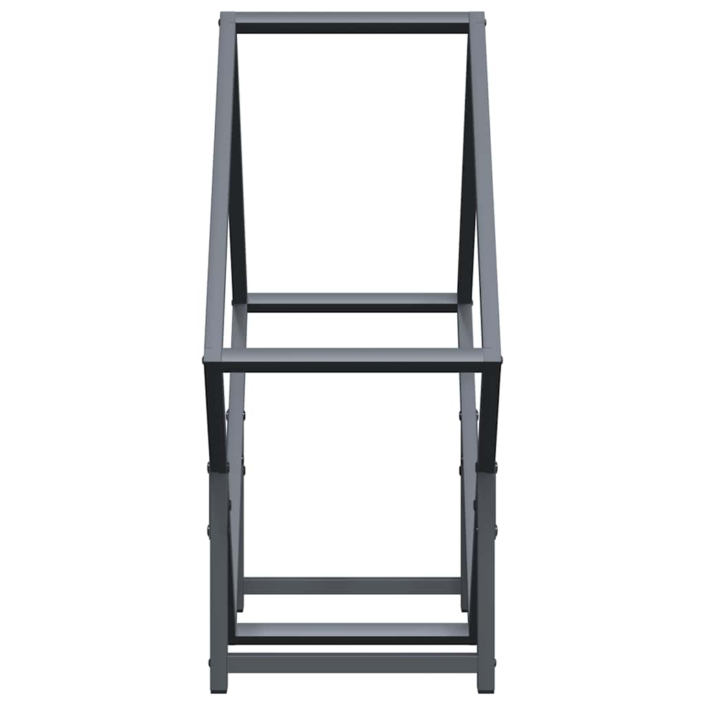 Brandhoutrek 60x25x60 cm koudgewalst staal antracietkleurig