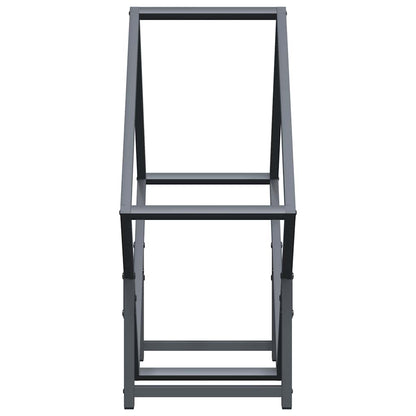 Brandhoutrek 60x25x60 cm koudgewalst staal antracietkleurig