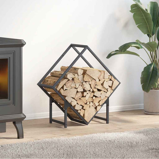 Brandhoutrek 60x25x60 cm koudgewalst staal antracietkleurig