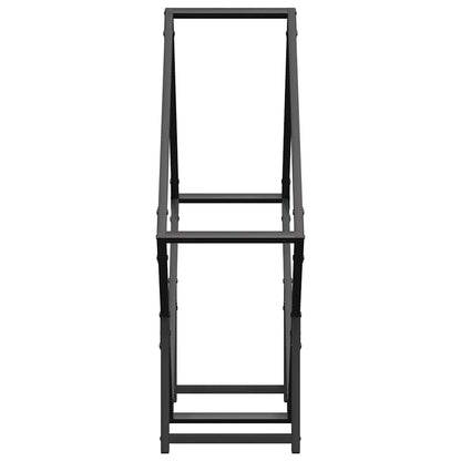 Brandhoutrek 80x25x80 cm koudgewalst staal zwart