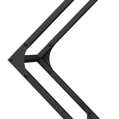Brandhoutrek 80x25x80 cm koudgewalst staal zwart