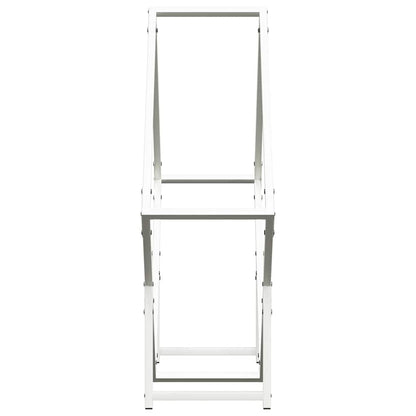 Brandhoutrek 80x25x80 cm koudgewalst staal wit