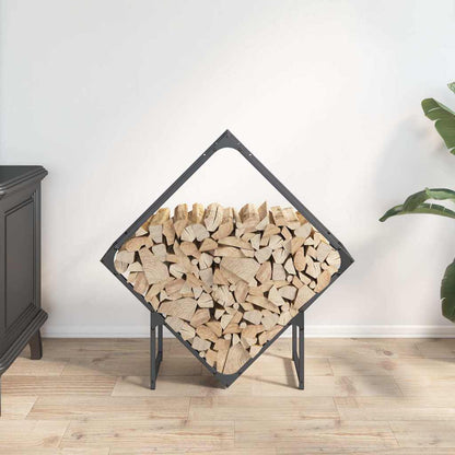 Brandhoutrek 80x25x80 cm koudgewalst staal antracietkleurig