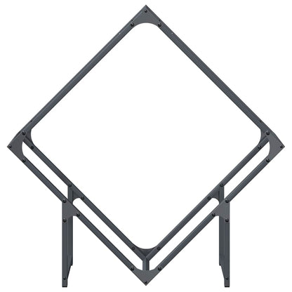 Brandhoutrek 80x25x80 cm koudgewalst staal antracietkleurig