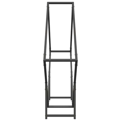 Brandhoutrek 100x25x100 cm koudgewalst staal zwart