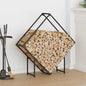 Brandhoutrek 100x25x100 cm koudgewalst staal zwart
