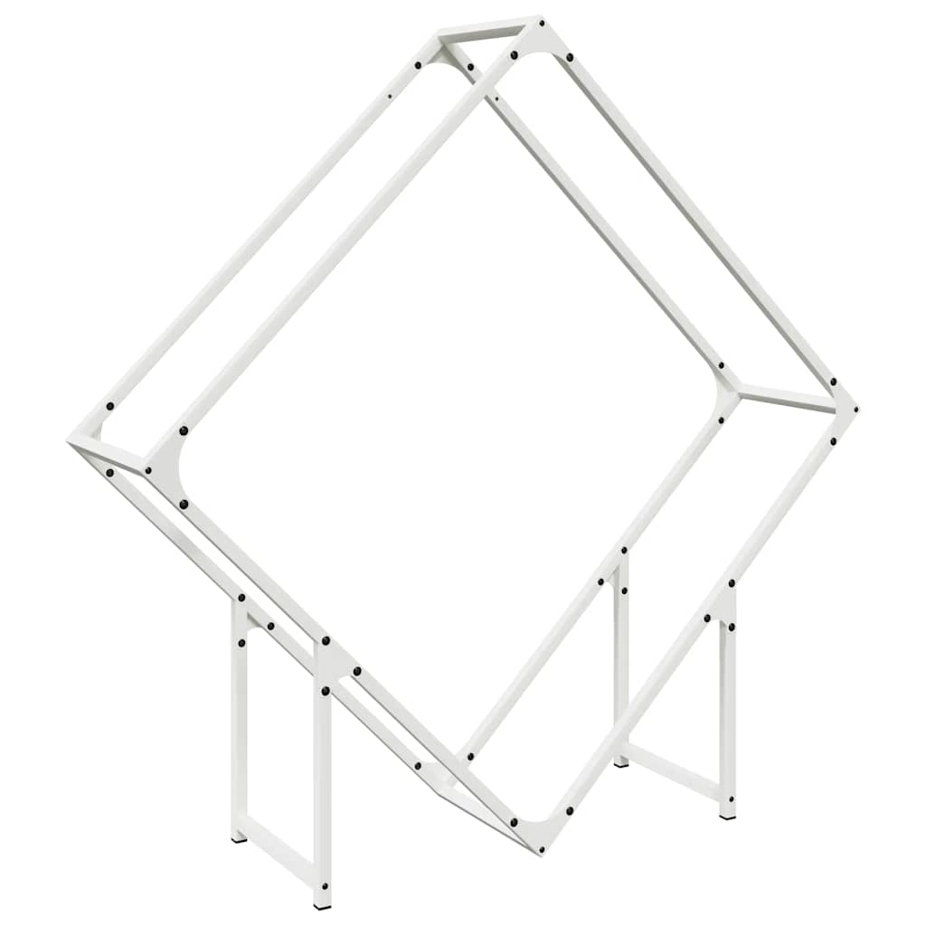 Brandhoutrek 100x25x100 cm koudgewalst staal wit