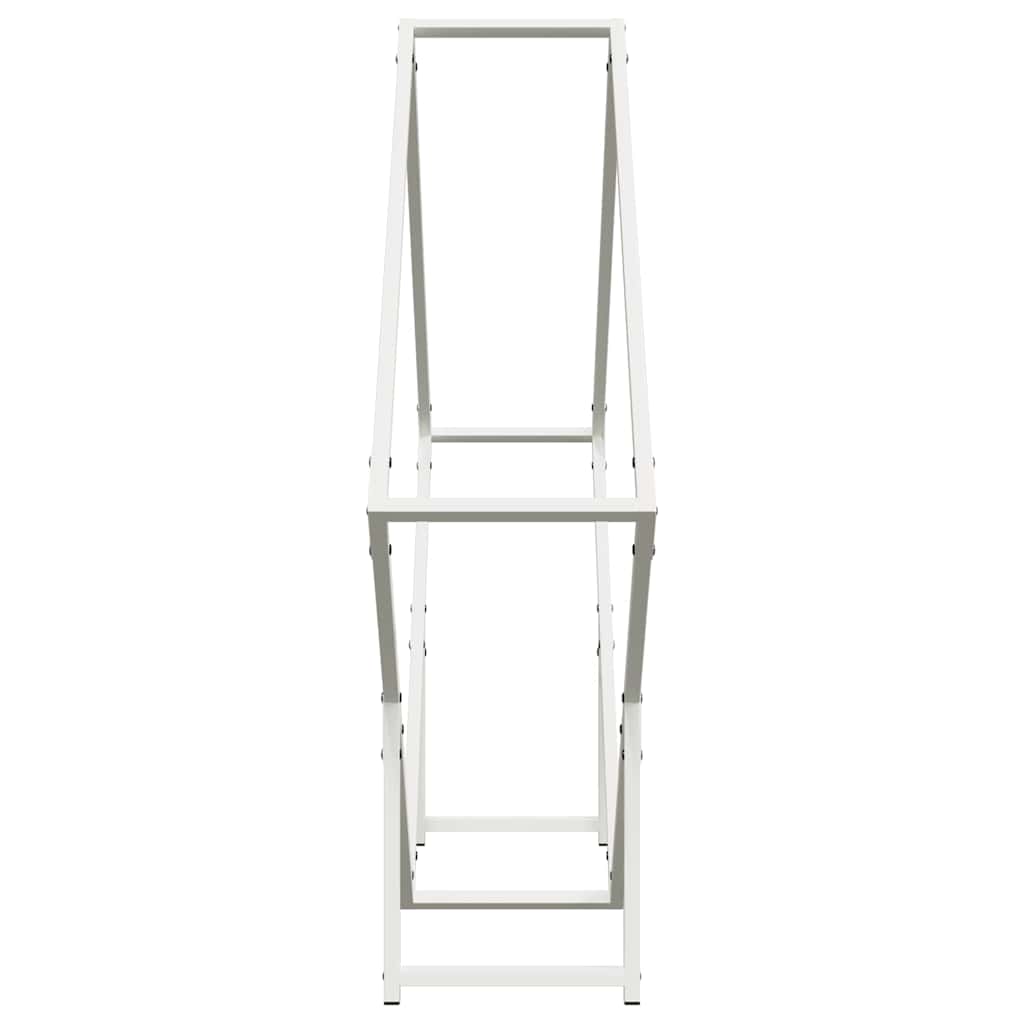 Brandhoutrek 100x25x100 cm koudgewalst staal wit