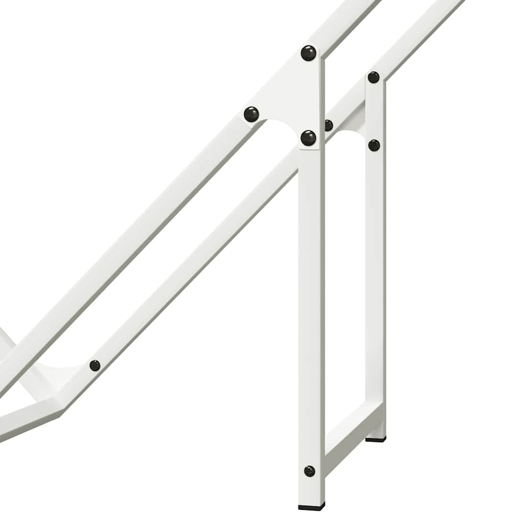 Brandhoutrek 100x25x100 cm koudgewalst staal wit