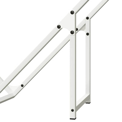 Brandhoutrek 100x25x100 cm koudgewalst staal wit
