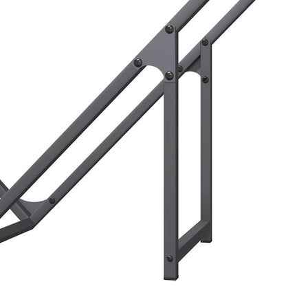 Brandhoutrek 100x25x100 cm koudgewalst staal antracietkleurig
