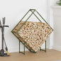 Brandhoutrek 100x25x100 cm koudgewalst staal olijfgroen
