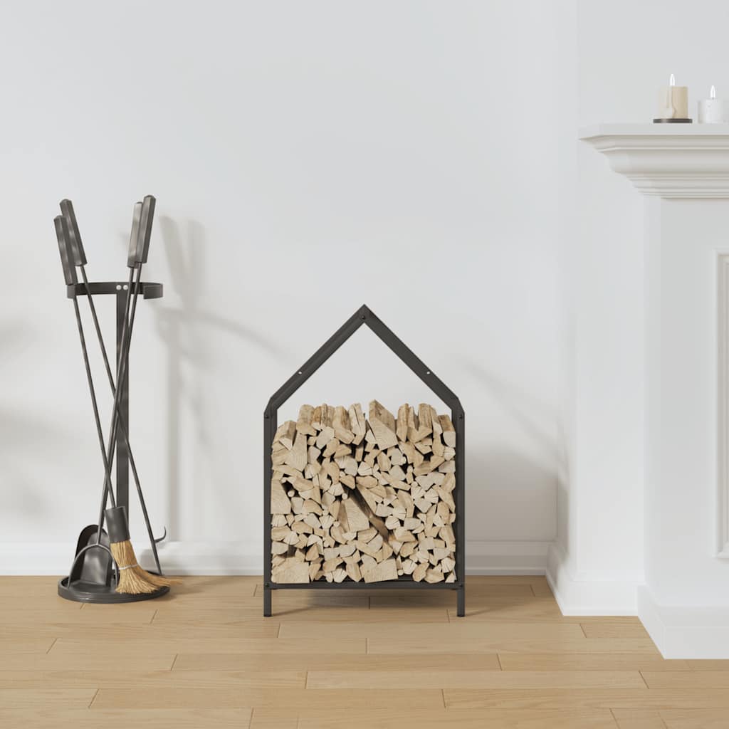 Brandhoutrek 40x25x60 cm koudgewalst staal zwart