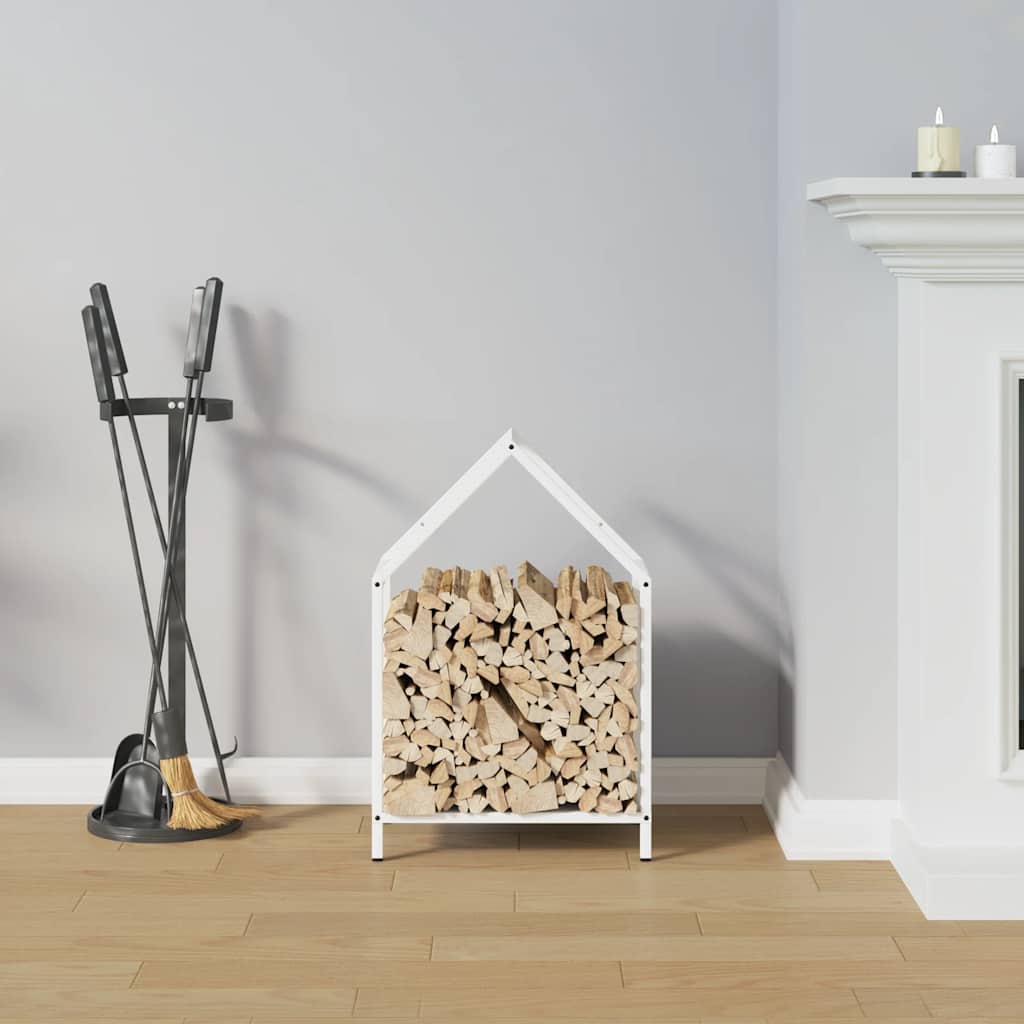Brandhoutrek 40x25x60 cm koudgewalst staal wit