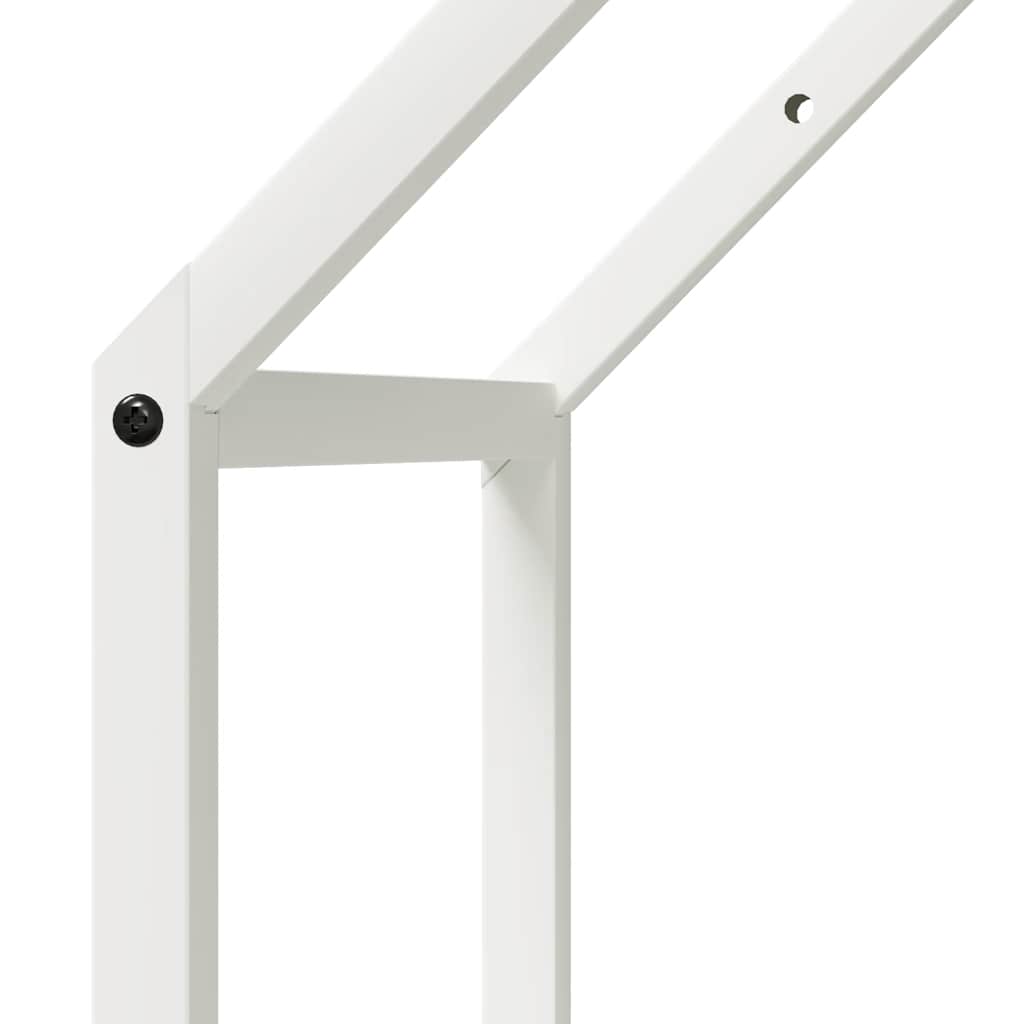 Brandhoutrek 40x25x60 cm koudgewalst staal wit