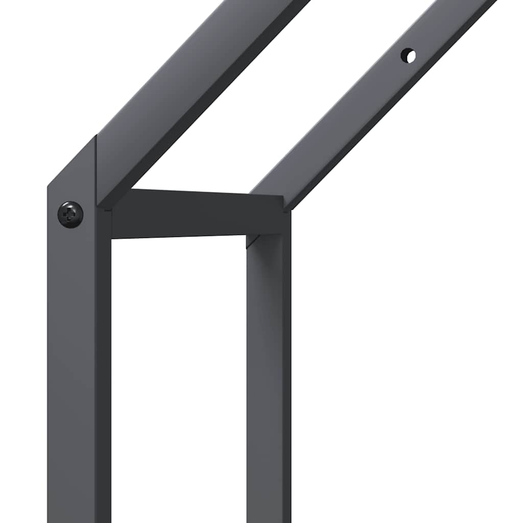 Brandhoutrek 40x25x60 cm koudgewalst staal antracietkleurig