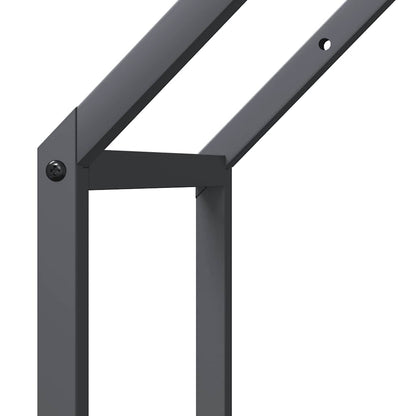Brandhoutrek 40x25x60 cm koudgewalst staal antracietkleurig