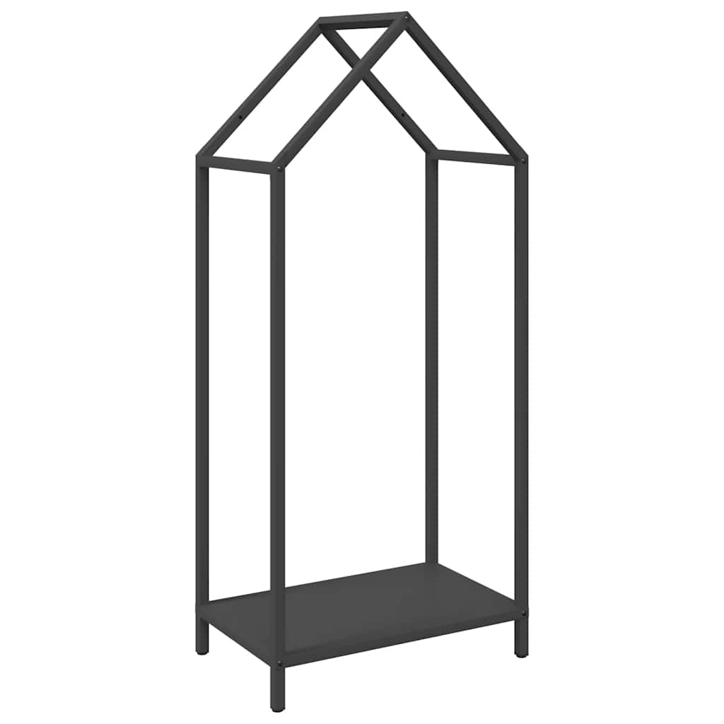 Brandhoutrek 40x25x90 cm koudgewalst staal zwart