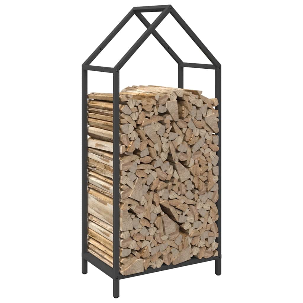 Brandhoutrek 40x25x90 cm koudgewalst staal zwart
