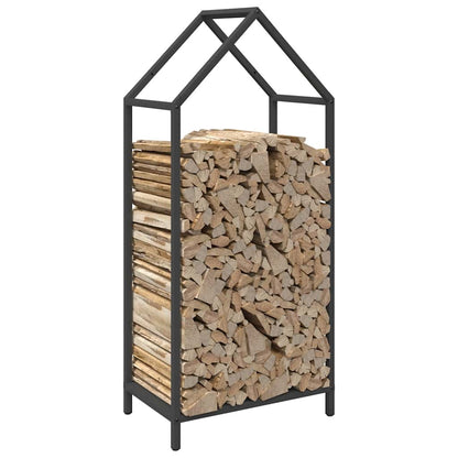 Brandhoutrek 40x25x90 cm koudgewalst staal zwart